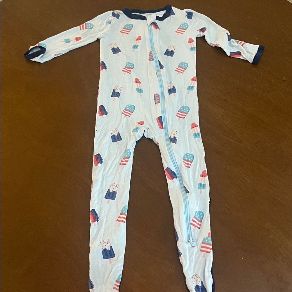 Kyte BABY Blue Ice Cream Print Kids Pajamas